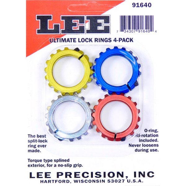 LEE ULTIMATE LOCK RINGS 4 PACK