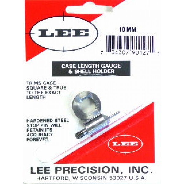10mm AUTO LEE CASE LENGTH GAUGE SHELL HOLDER 10mm-auto-lee-case-length-gauge-shell-holder