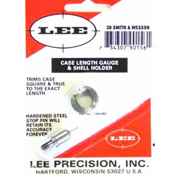 38 S&W LEE CASE LENGTH GAUGE/SHELL HOLDER