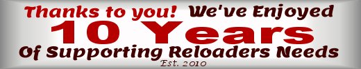 Thanks to You Banner - Reloading Specialists