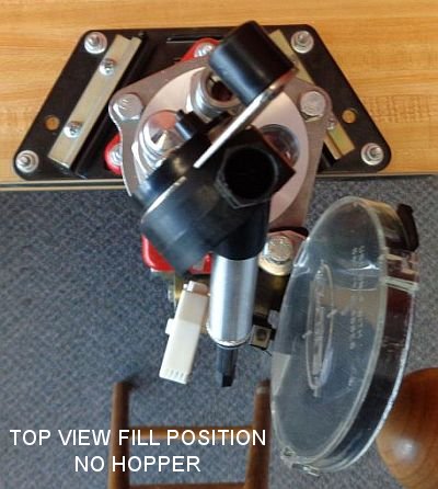 Turret Press Top view fill position no hopper