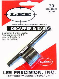 Lee 30 Cal Decapper & Base for Sale