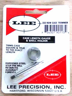 222 REM Lee Case Length Gauge/Shell Holder for Sale