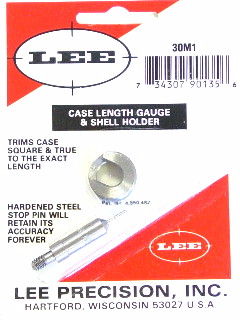 Lee Reloading 6mm Case Length Gauge & Shell holder Remington 90120 