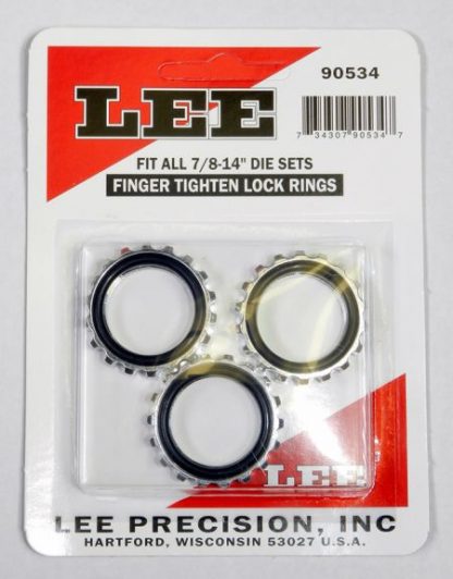 Lee Die Locking Rings 7/8″-14 Thread(Pkg of 3) for Sale