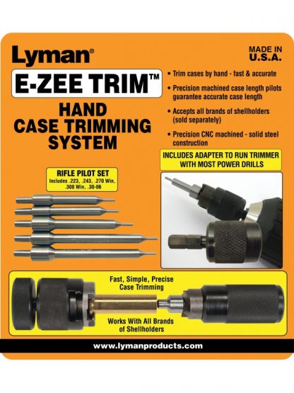 Lyman "E-ZEE Trim" Hand Case Trimmer - Rifle Set