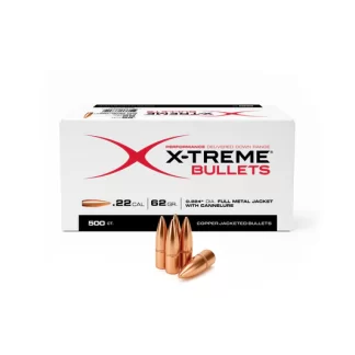 X-Treme 223 (.224) 62 Gr FMJ Bullet 500 count