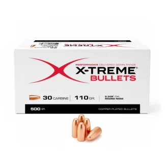 X-Treme 30 Carbine (.308) 110 Gr RN Bullet 500 Count