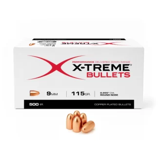 X-Treme 9MM (.355) 115 Gr RN Bullet