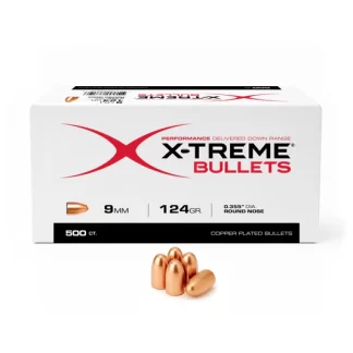 X-Treme 9MM (.355) 124 Gr RN Bullet